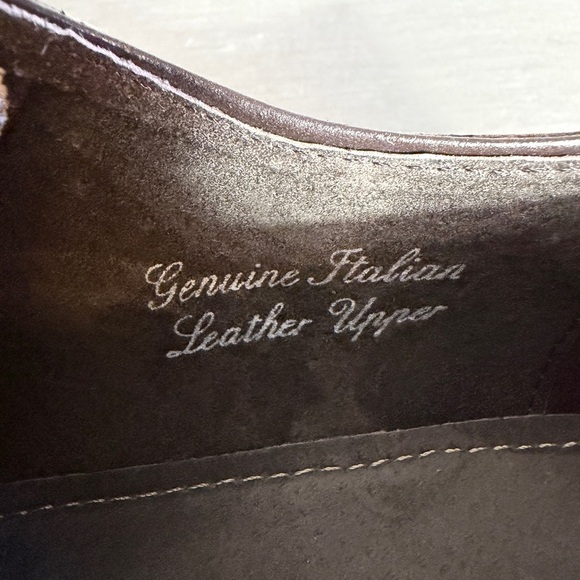 Joseph Abboud Mens Brown Italian Leather Brogue Oxford Dress Shoes Size 9.5 4HFU main image 6